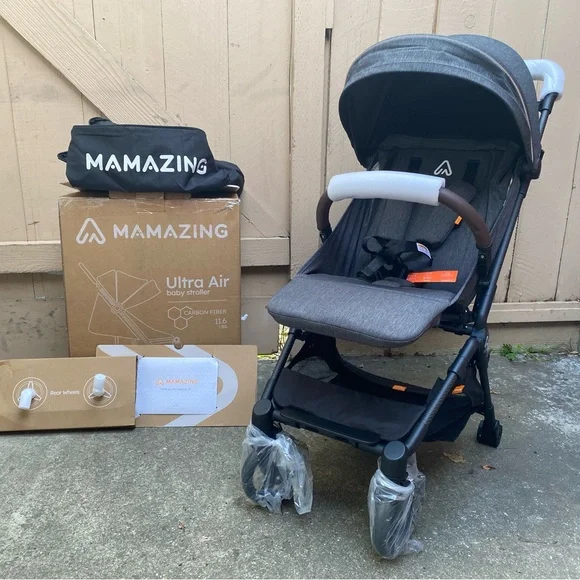 Mamazing 11.6 lb Ultra Air Lightweight Foldable Carbon Fiber Travel Stroller - Picture 2 of 16